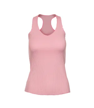 196053-699 | PLEATED V-NECK TANK | SEASHELL
