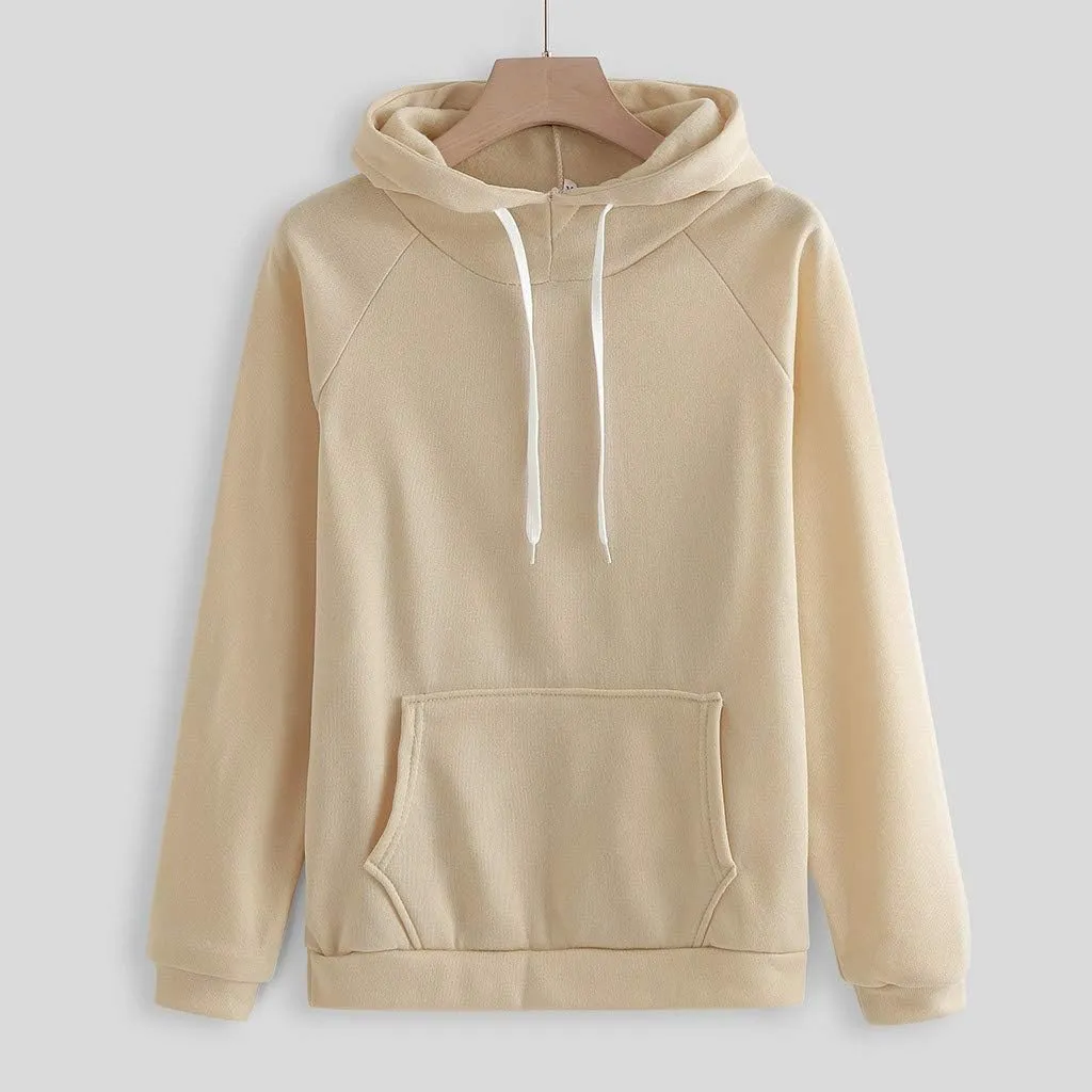 2 Piece Outfits for Women, Womens Sweatshirts Oversized Hoodie Long Sleeve Pullover Tracksuit Jogger Sweatpants with Pockets