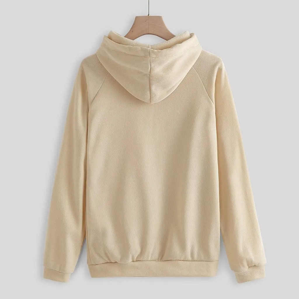 2 Piece Outfits for Women, Womens Sweatshirts Oversized Hoodie Long Sleeve Pullover Tracksuit Jogger Sweatpants with Pockets