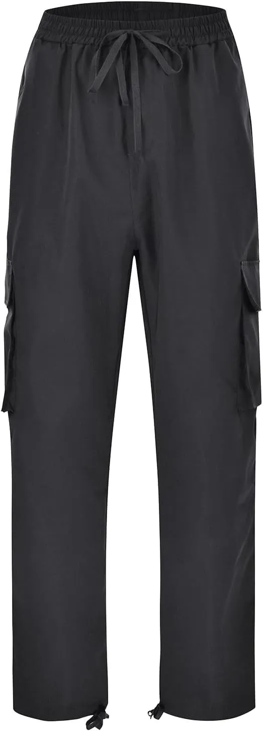 2023 Men's Casual Cargo Pants with Multi Pockets Stylish Plus Size Hiking Pants Workout Joggers Sweatpants Trousers for Men