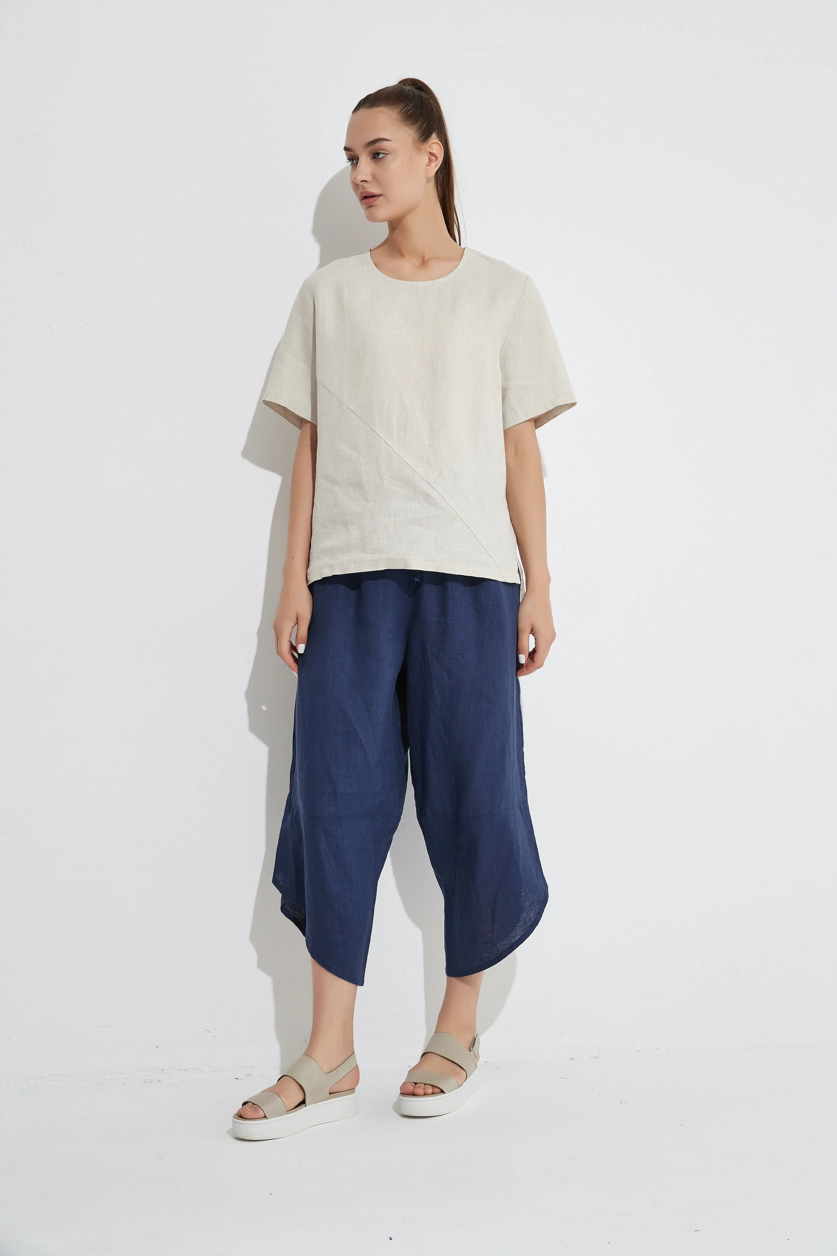 3/4 Pants- Deep Navy