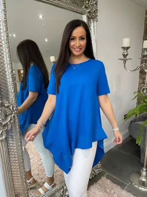 Asymmetric Frill Hem Top Ella