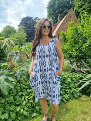 Aztec Two Pocket Dress Zita
