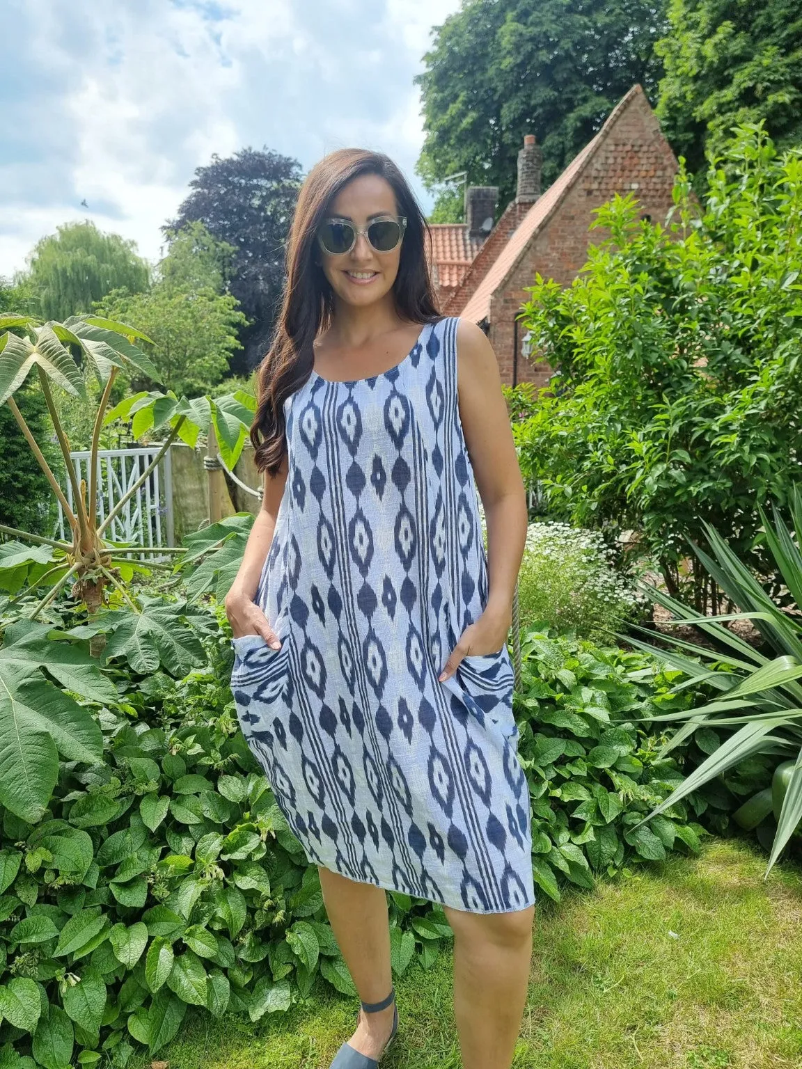 Aztec Two Pocket Dress Zita
