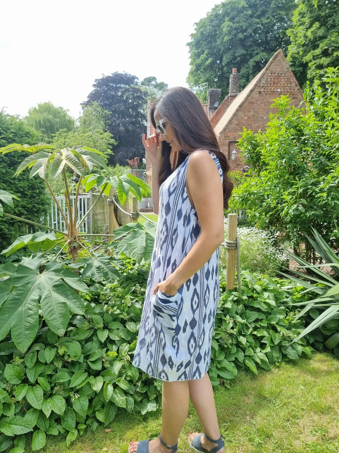 Aztec Two Pocket Dress Zita