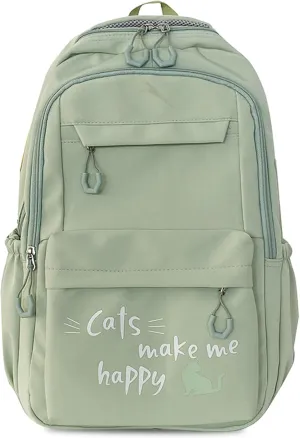 Backpack Casual Simple Style 17.7 Inch Bookbags Lightweight Laptop Bag Travel Daypacks (Purple)