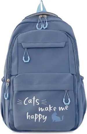 Backpack Casual Simple Style 17.7 Inch Bookbags Lightweight Laptop Bag Travel Daypacks (Purple)