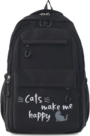 Backpack Casual Simple Style 17.7 Inch Bookbags Lightweight Laptop Bag Travel Daypacks (Purple)