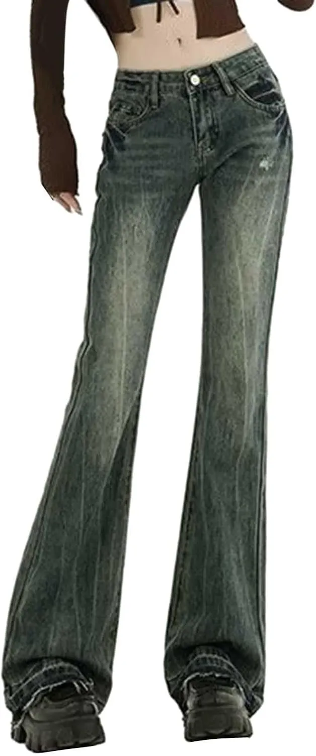Baggy Jeans for Women Y2K High Street Boyfriend Pants Vintage Jeans Aesthetic Clothing Teen Girls Streetwear Hiphop