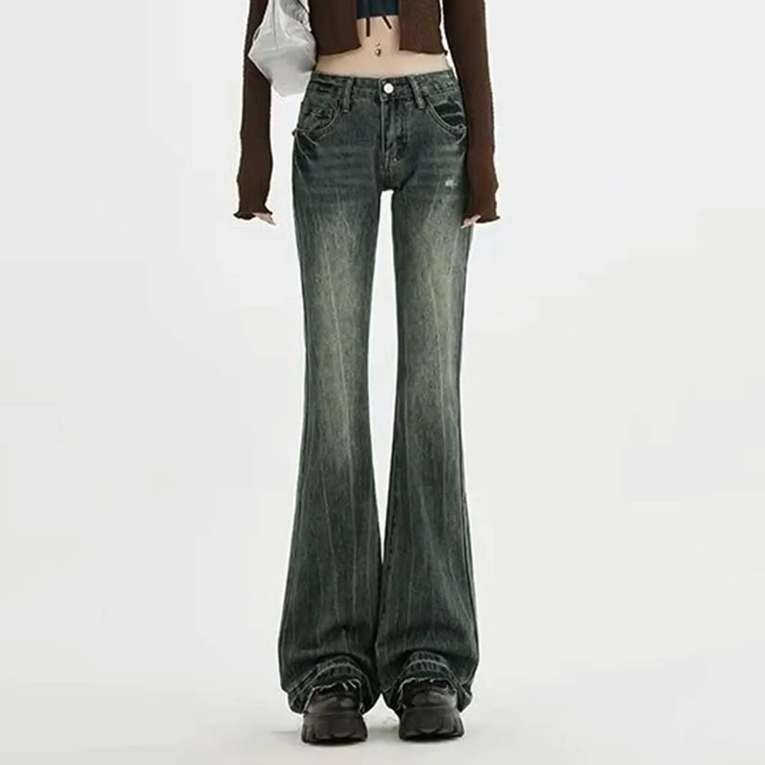 Baggy Jeans for Women Y2K High Street Boyfriend Pants Vintage Jeans Aesthetic Clothing Teen Girls Streetwear Hiphop