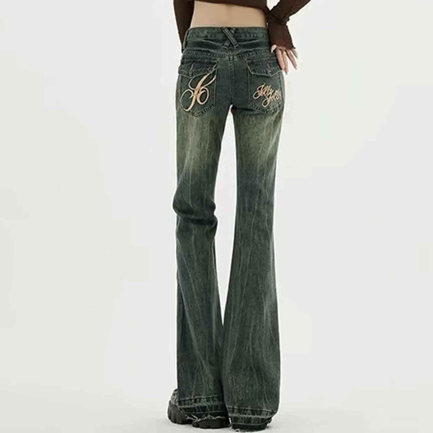 Baggy Jeans for Women Y2K High Street Boyfriend Pants Vintage Jeans Aesthetic Clothing Teen Girls Streetwear Hiphop