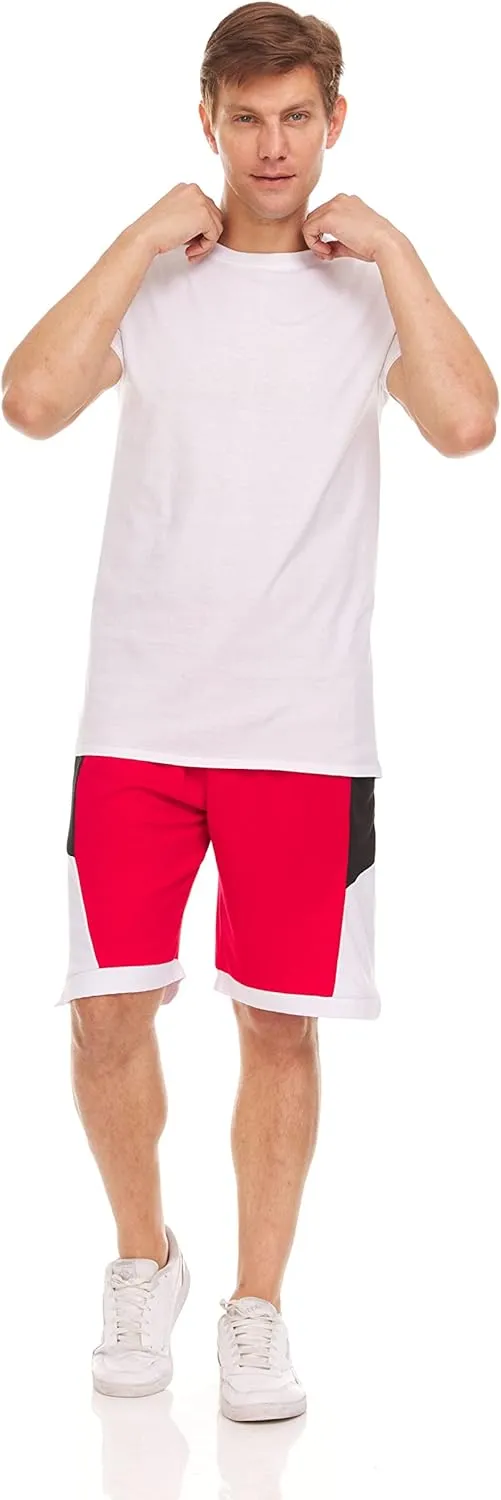 BILLIONHATS 6 Pack Men's Solid Colors Cotton T-Shirts Short Sleeve Lightweight Tees, Bulk