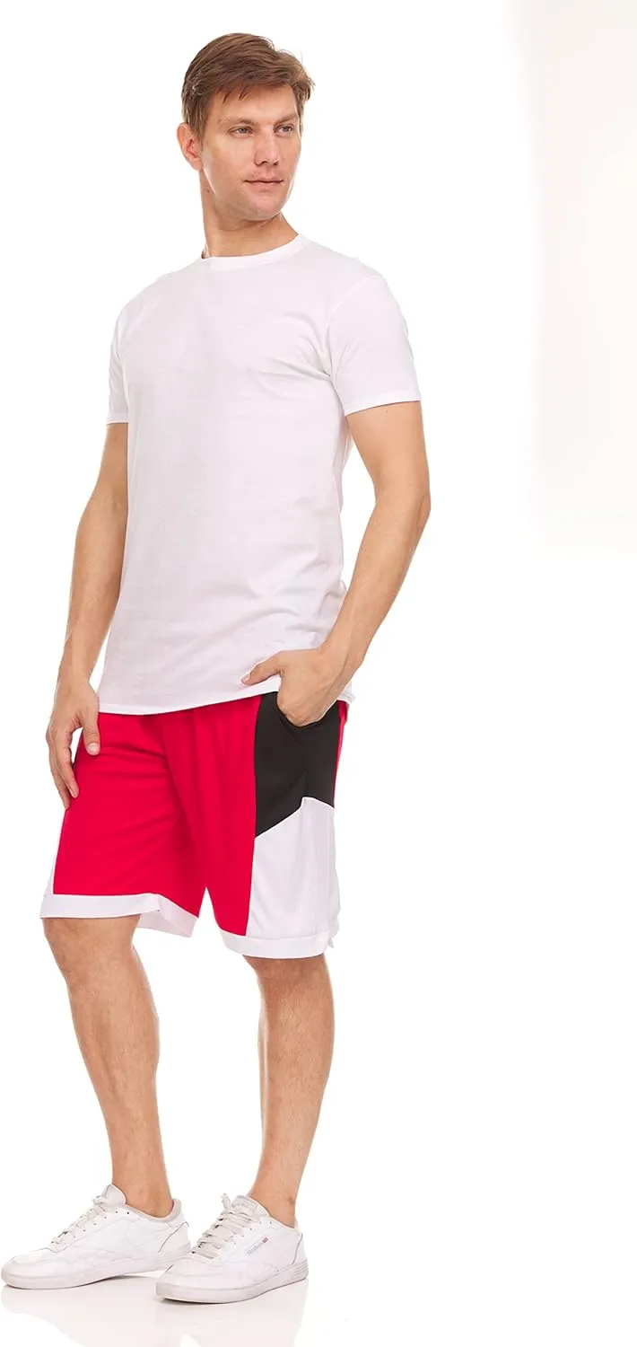 BILLIONHATS 6 Pack Men's Solid Colors Cotton T-Shirts Short Sleeve Lightweight Tees, Bulk