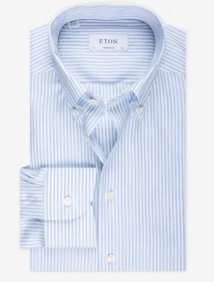 Blue Bengal Stripe Contemporary Fit Shirt