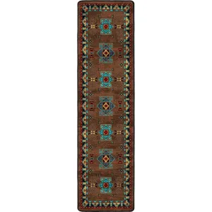 Blue Zircon Southwestern Floor Runner