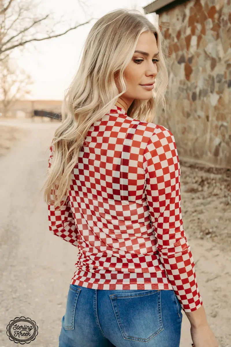 Bricktown (RED)Mesh Top