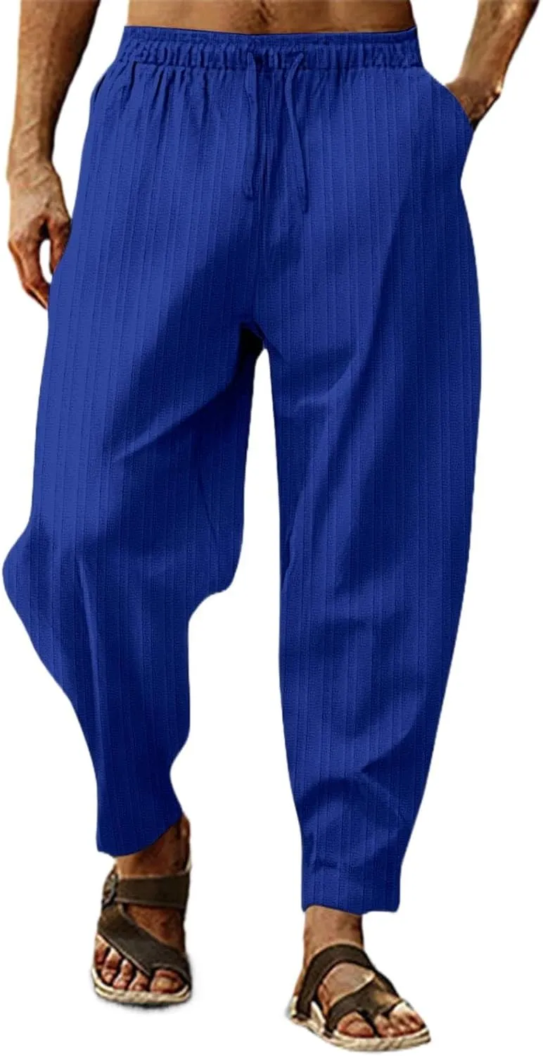 Cargo Pants for Men Relaxed Fit Mens Silk Long Underwear Pants Expandable Waist Golf Pants Athletic Sweatpants Mens