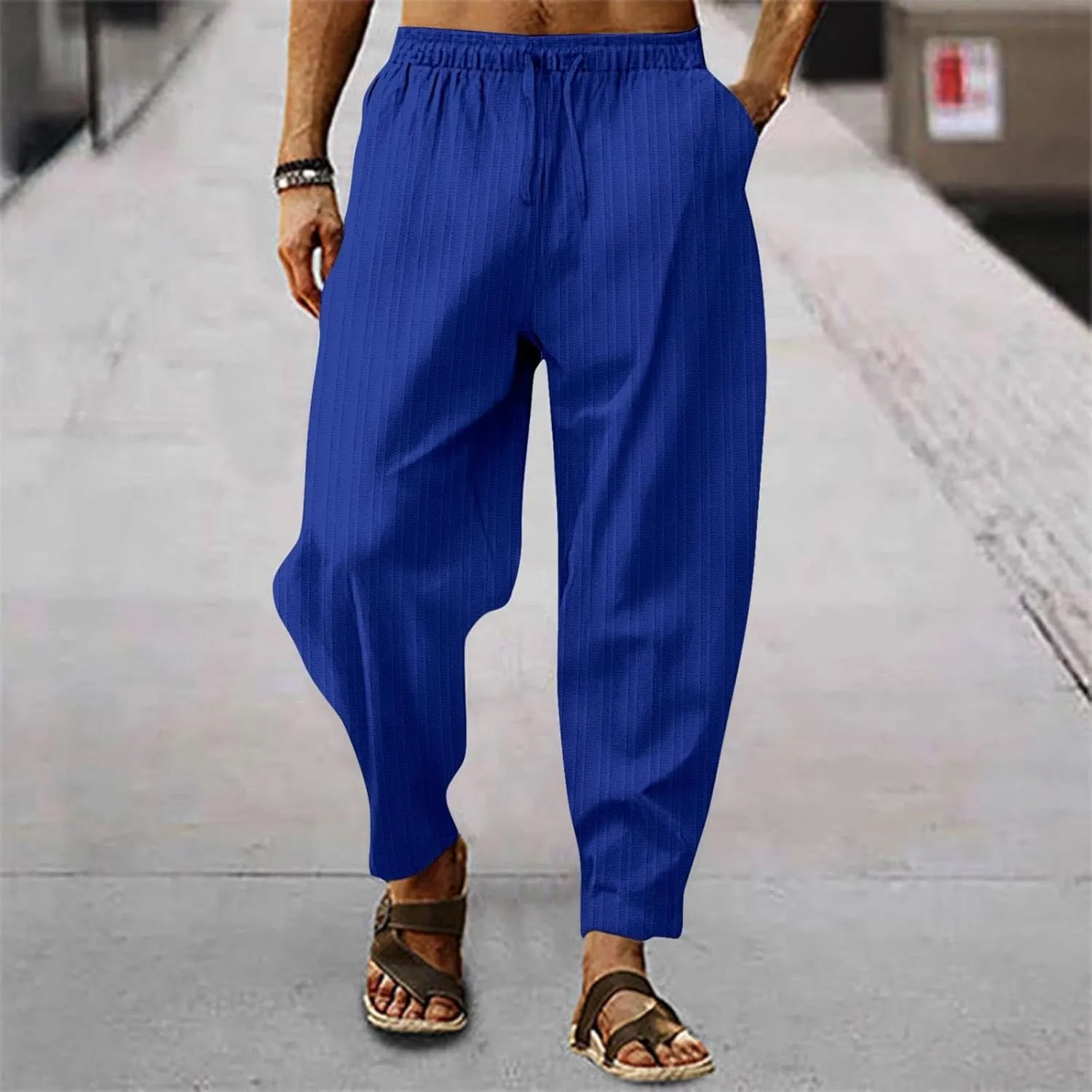 Cargo Pants for Men Relaxed Fit Mens Silk Long Underwear Pants Expandable Waist Golf Pants Athletic Sweatpants Mens