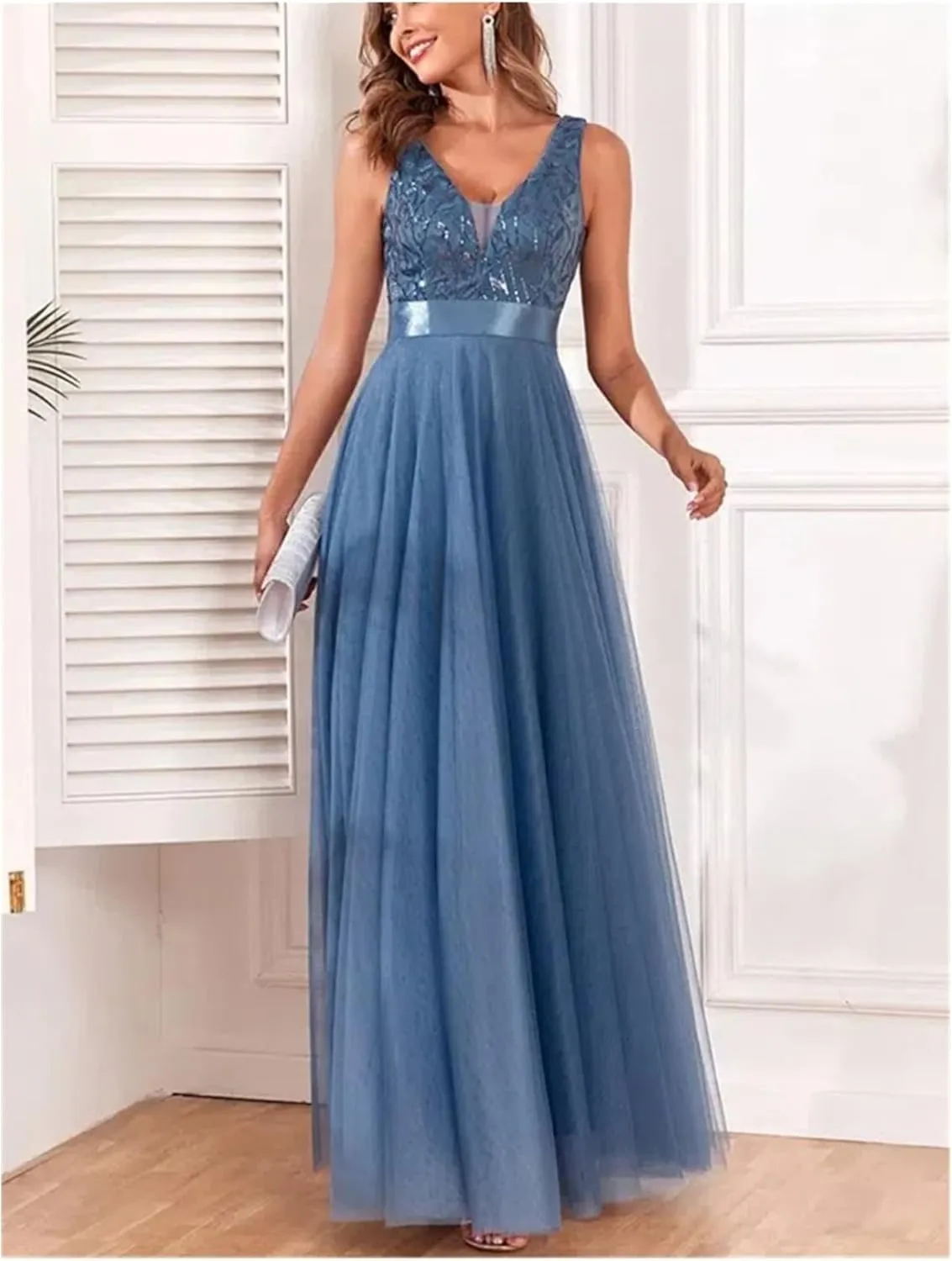Chiffon Evening Dress A-line Bridesmaid Cocktail Party Dress