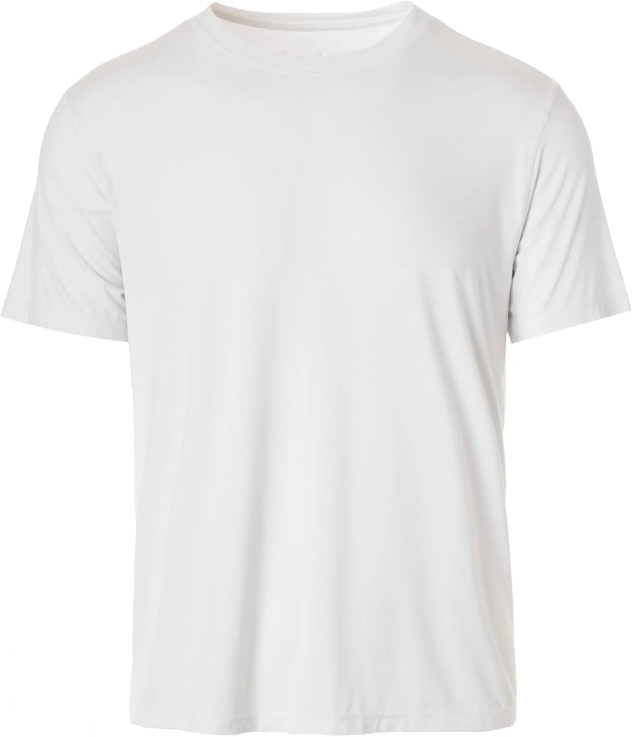 Chill Boys Soft Viscose from Bamboo T-Shirt for Men with Short Sleeve - Plain T-Shirt with Cool Performance and Crew Neck Tee