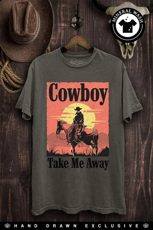 Cowboy Take Me Away Graphic Top (DS)