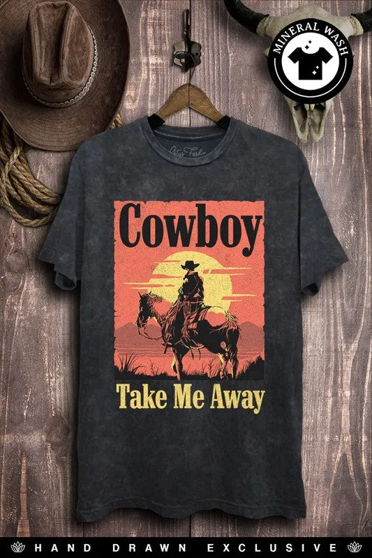 Cowboy Take Me Away Graphic Top (DS)