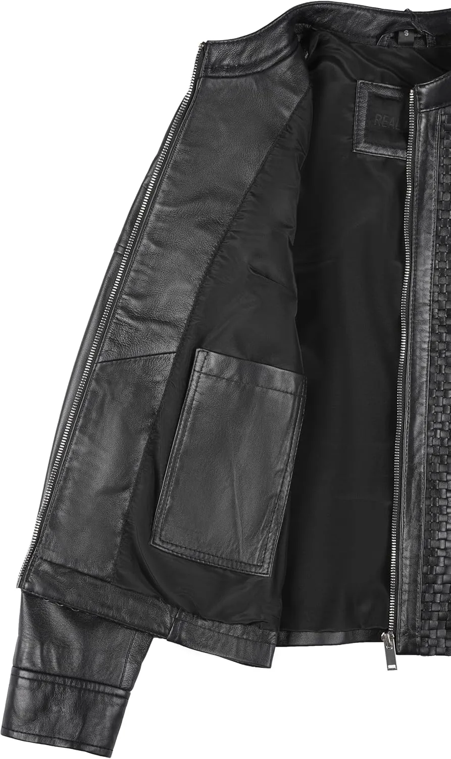 Decrum Womens Leather Jacket - Real Lambskin Casual Stylish Leather Jackets for Women