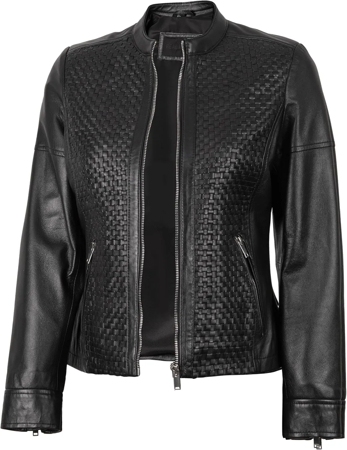 Decrum Womens Leather Jacket - Real Lambskin Casual Stylish Leather Jackets for Women