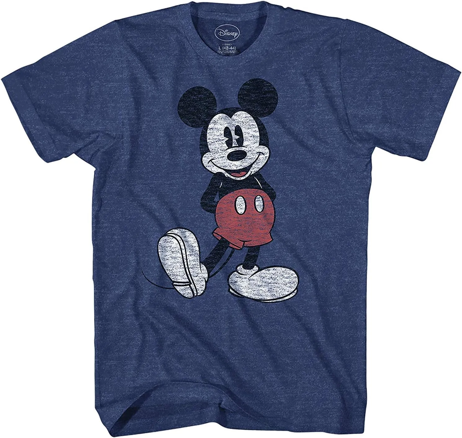 Disney Men's Full Size Mickey Mouse Distressed Look T-Shirt