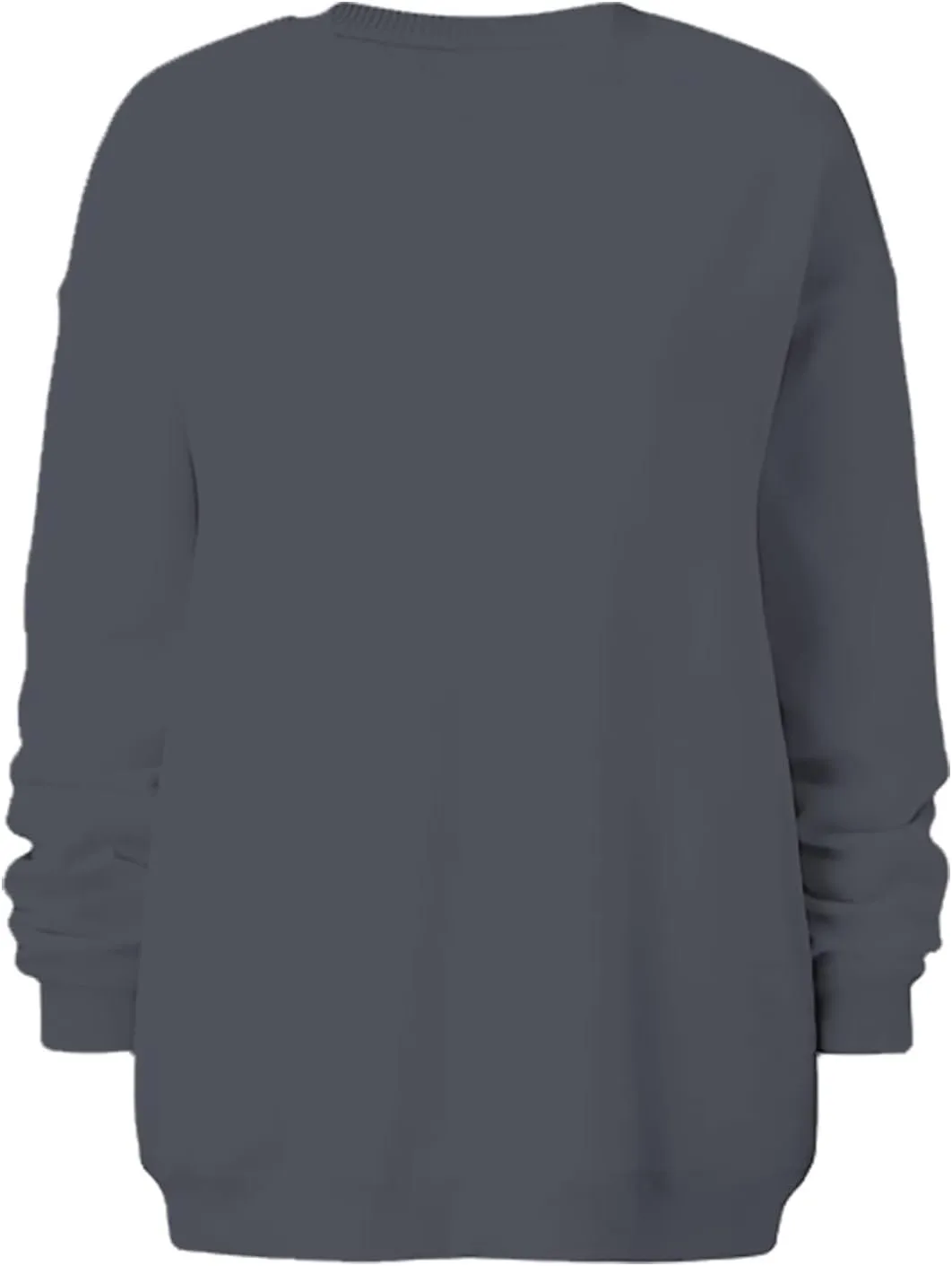 DOLKFU Women Oversized Crewneck Sweatshirts Solid Basic Pullover Sweater Long Sleeve Hoodie Winter Y2K Ouffits Clothes
