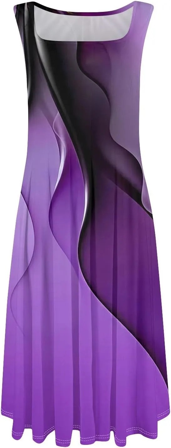Dresses for Women 2025 Formal Floral Midi Vacation Sundresses Casual Soft Fabric Dress Cocktail Dresses