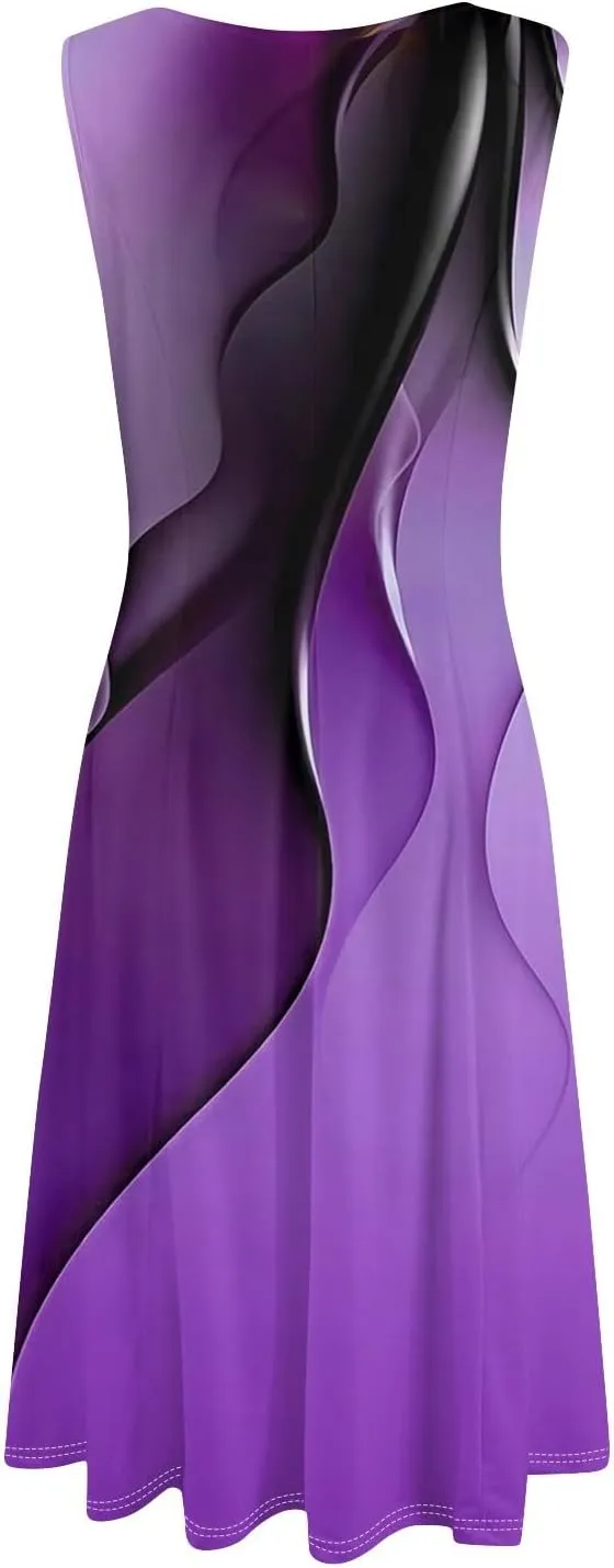 Dresses for Women 2025 Formal Floral Midi Vacation Sundresses Casual Soft Fabric Dress Cocktail Dresses