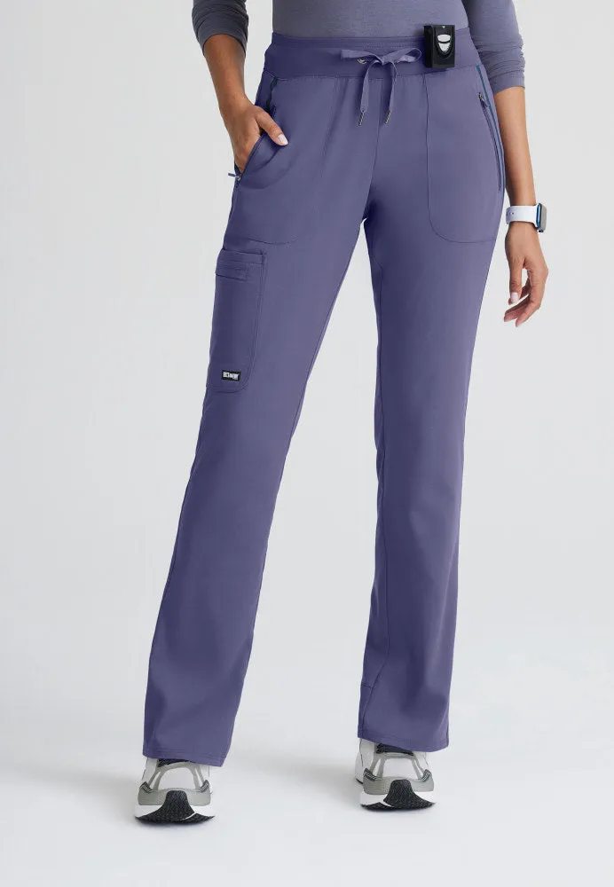 Elevate 6-Pocket Mid-Rise Straight Leg Scrub Pant