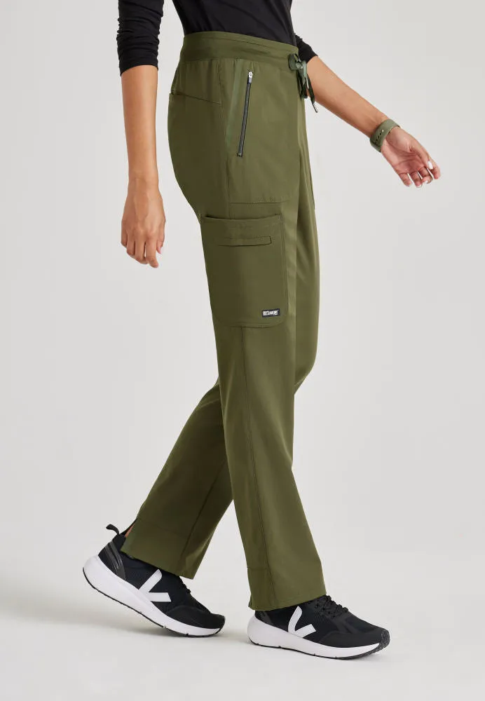Elevate 6-Pocket Mid-Rise Straight Leg Scrub Pant