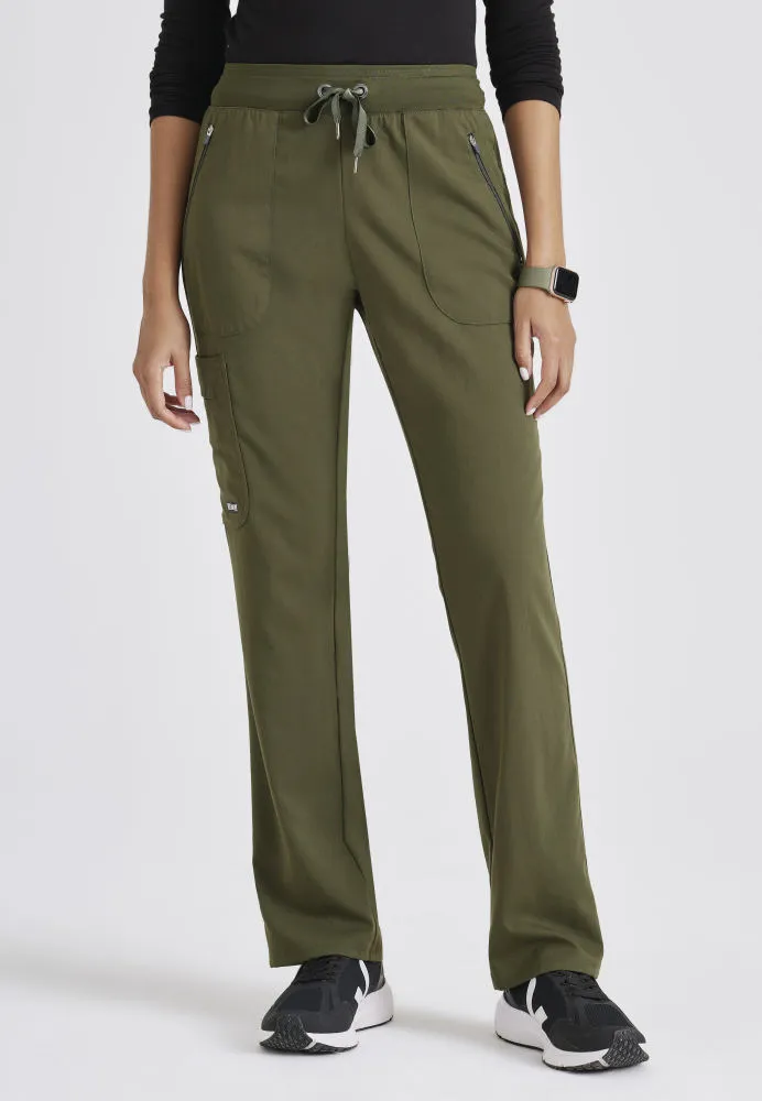 Elevate 6-Pocket Mid-Rise Straight Leg Scrub Pant