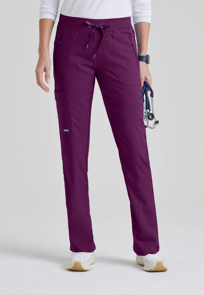 Elevate 6-Pocket Mid-Rise Straight Leg Scrub Pant