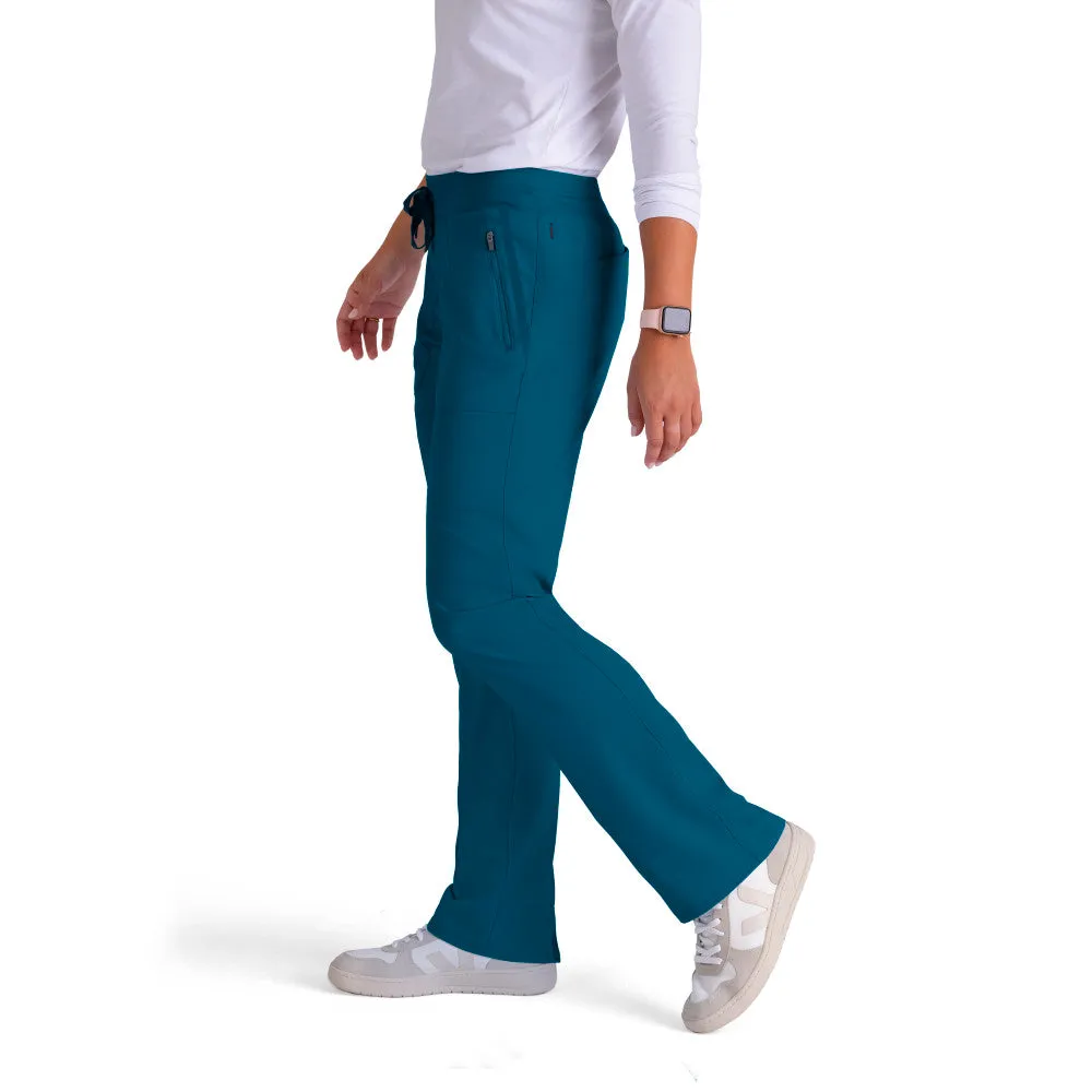 Elevate 6-Pocket Mid-Rise Straight Leg Scrub Pant