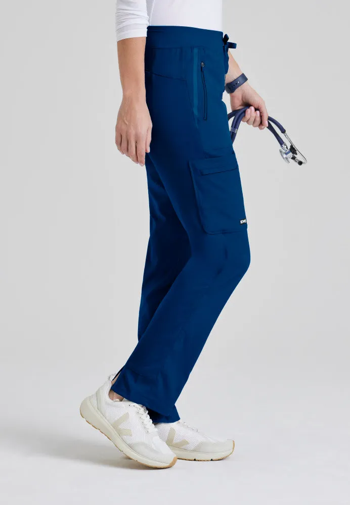 Elevate 6-Pocket Mid-Rise Straight Leg Scrub Pant