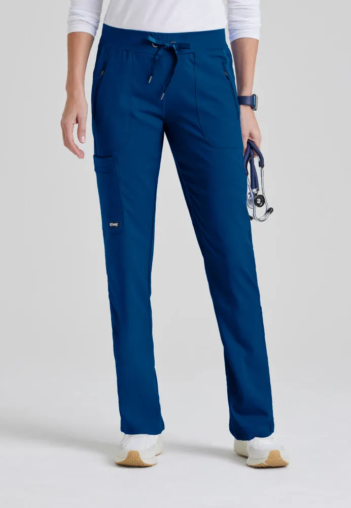 Elevate 6-Pocket Mid-Rise Straight Leg Scrub Pant