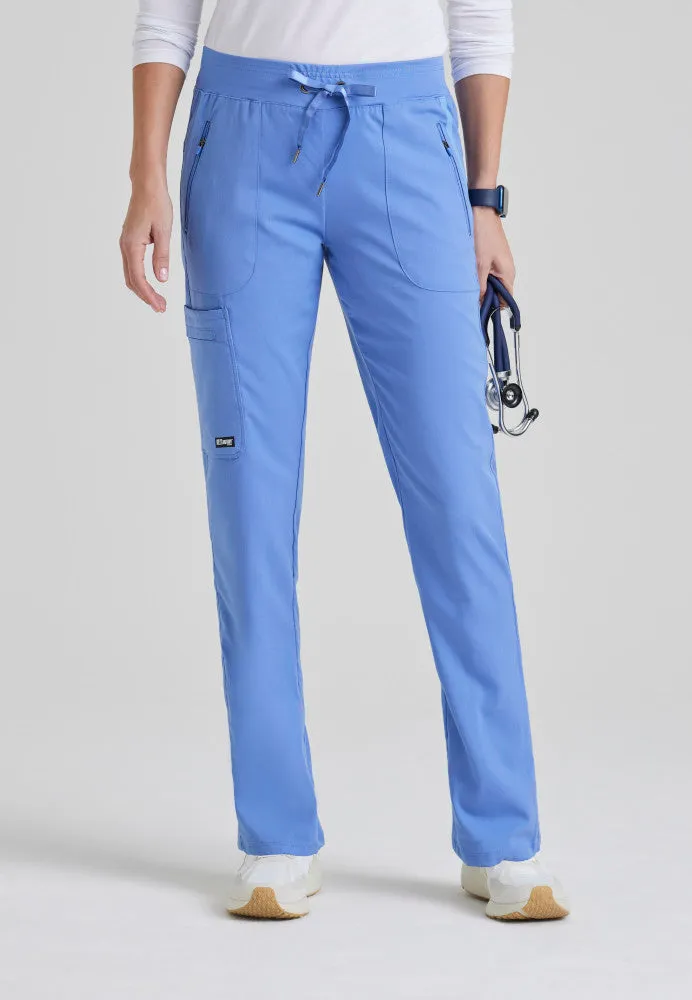 Elevate 6-Pocket Mid-Rise Straight Leg Scrub Pant