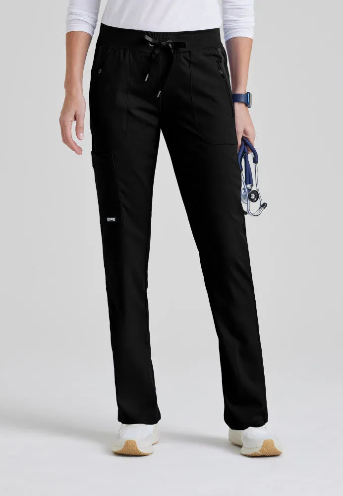 Elevate 6-Pocket Mid-Rise Straight Leg Scrub Pant