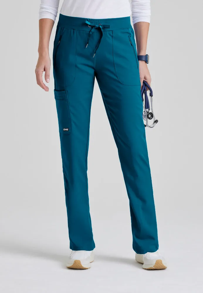 Elevate 6-Pocket Mid-Rise Straight Leg Scrub Pant
