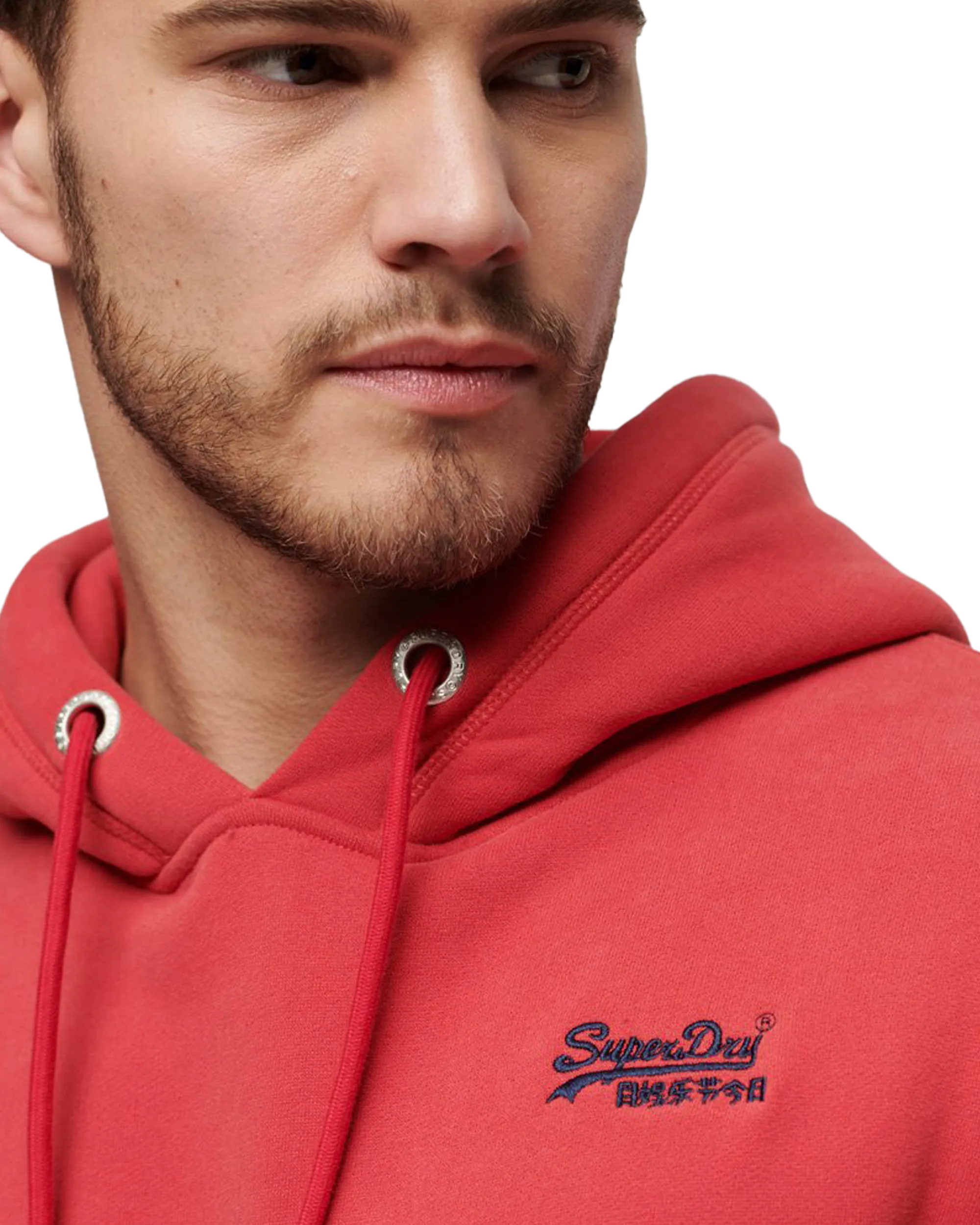 Essential Logo Hoodie in Cranberry Crush Red