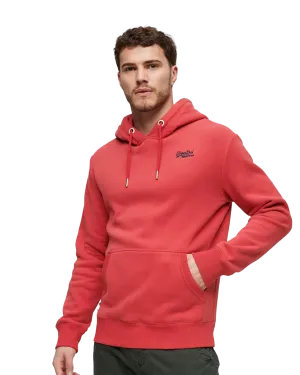 Essential Logo Hoodie in Cranberry Crush Red