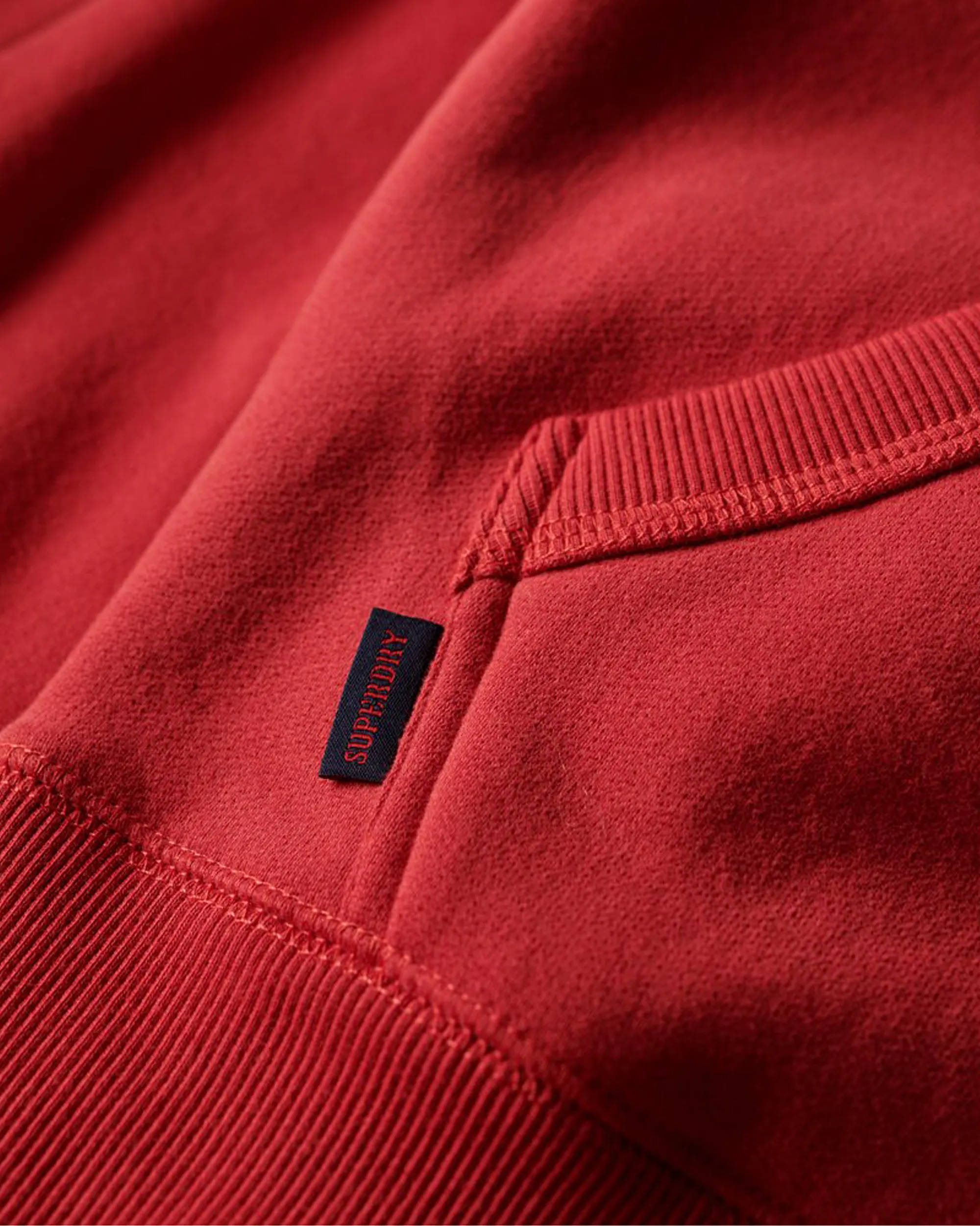 Essential Logo Hoodie in Cranberry Crush Red