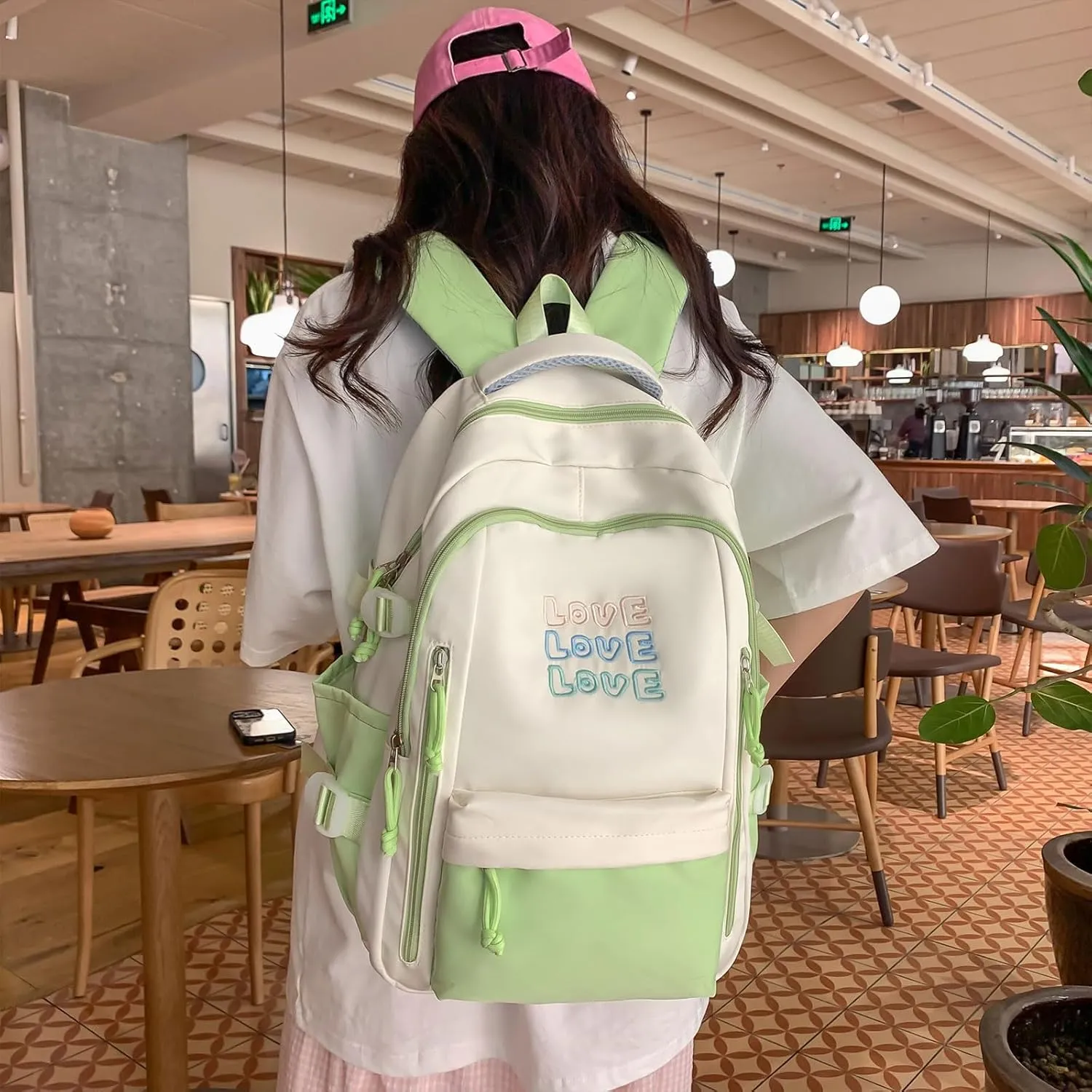 Fashion Backpack Cute Casual Bookbags Laptop Bag Lightweight Travel Daypacks (Blue)