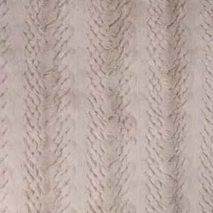 Faux Fur - Cable - Light Beige - SALE