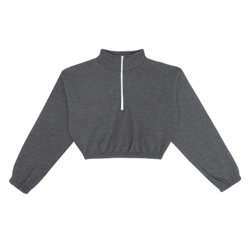Flex Fleece Crop Half Zip