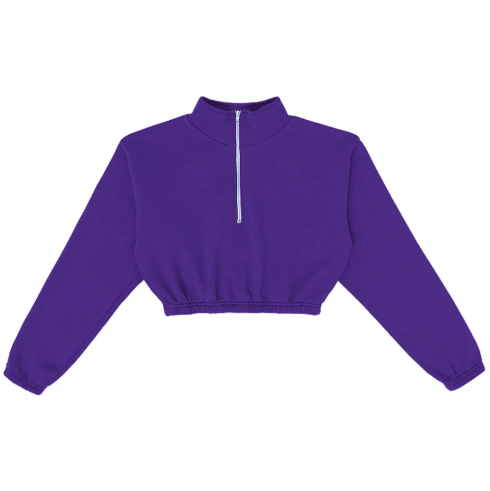 Flex Fleece Crop Half Zip