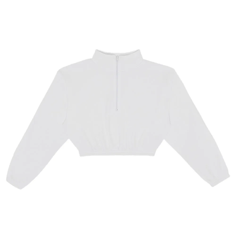 Flex Fleece Crop Half Zip